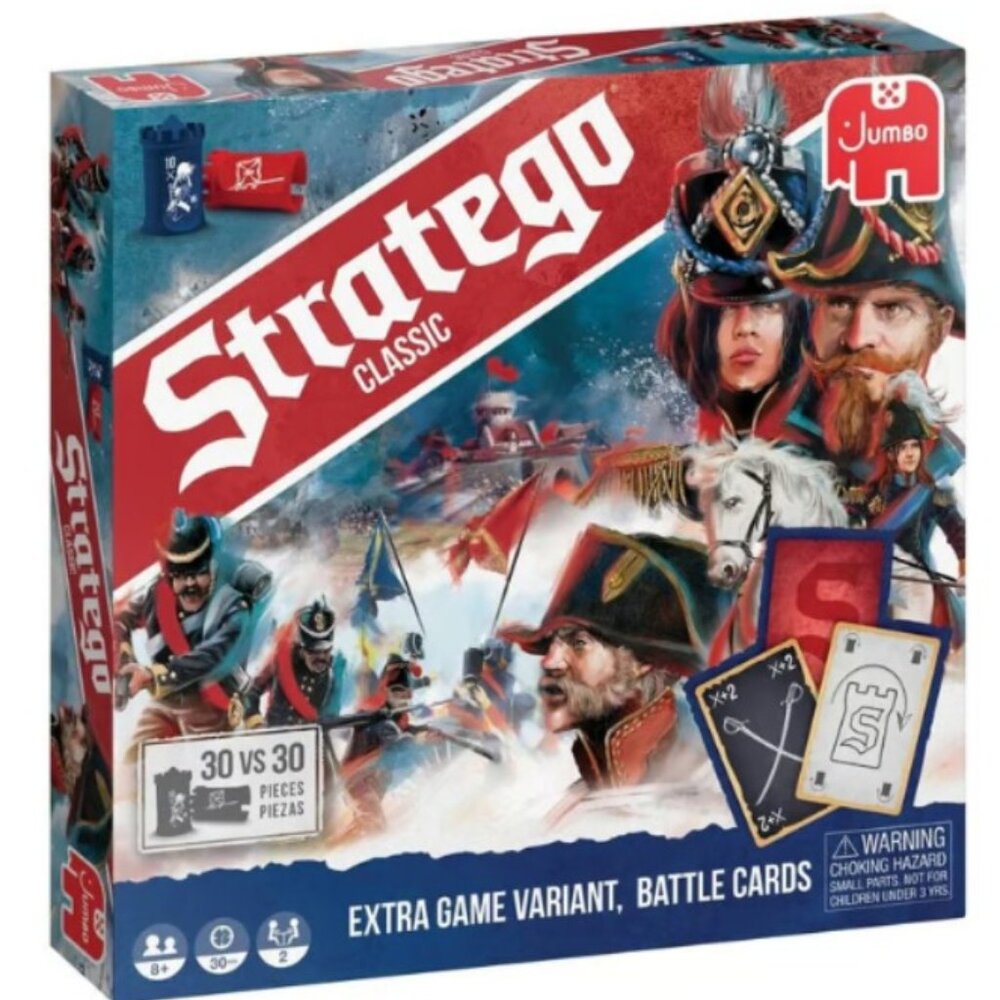 New & Sealed Stratego Classic War Strategy Board Game With Battle Cards Ages 8+